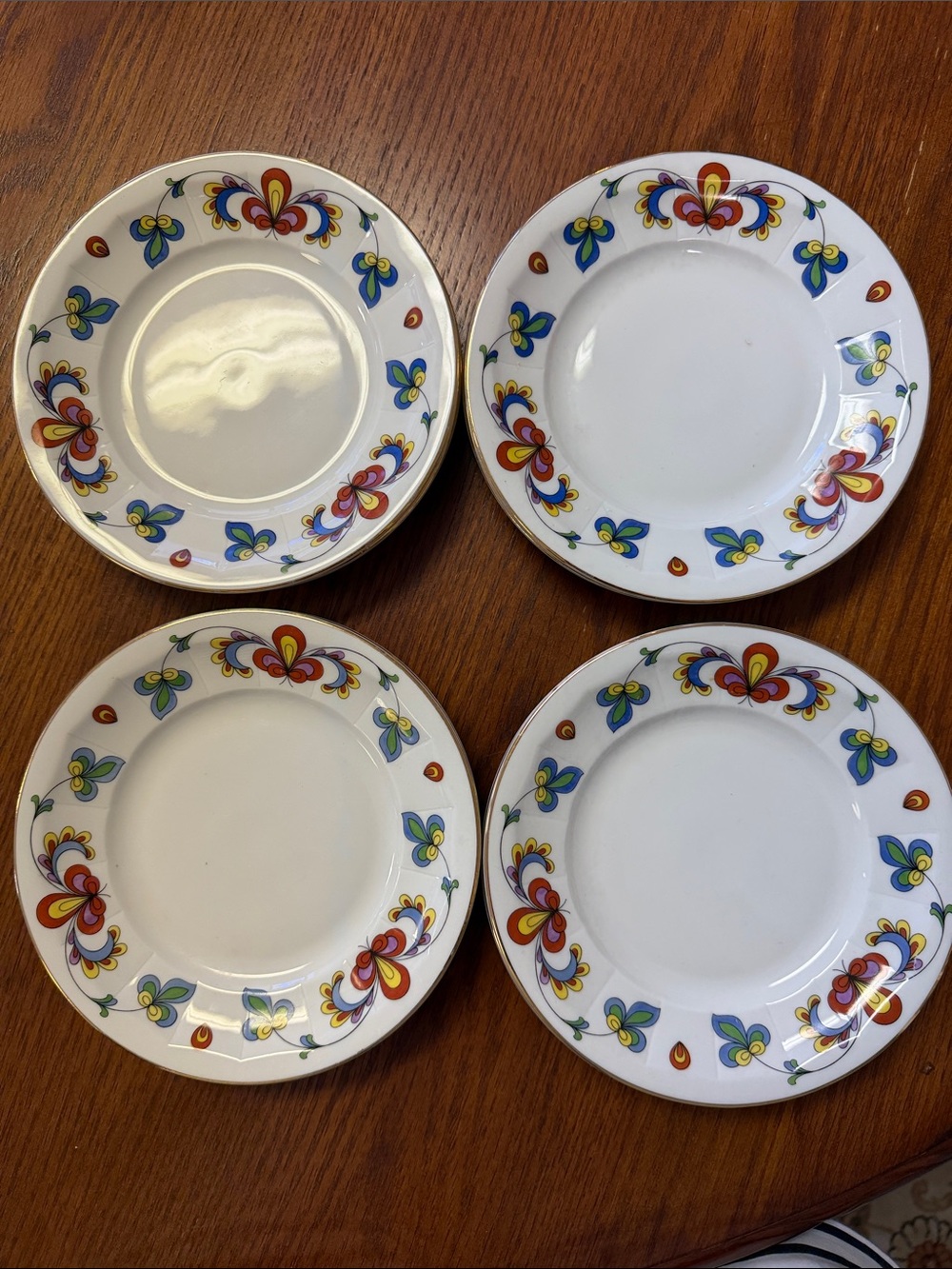Vintage Porsgrund 6 1/4 Snack Plates
Set of 8